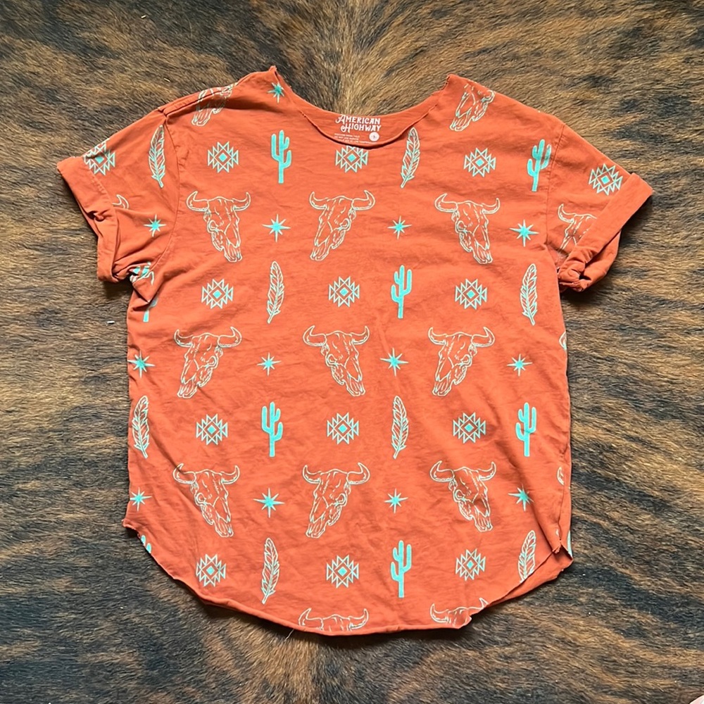 Womens western graphic tee